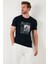 Pamuklu Slim Fit Bisiklet Yaka T Shirt Erkek T Shirt 646R8320 2