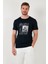 Pamuklu Slim Fit Bisiklet Yaka T Shirt Erkek T Shirt 646R8320 4