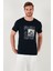 Pamuklu Slim Fit Bisiklet Yaka T Shirt Erkek T Shirt 646R8320 5