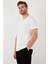 Pamuklu Slim Fit Bisiklet Yaka T Shirt Erkek T Shirt 646R7940 4