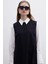 Kolsuz Mınımal Elbise Siyah 4