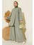 Kadın Çağla Yeşili Tunik Pantolon Alt Üst Takım 6663 1