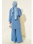 Kadın Indigo Tunik Pantolon Alt Üst Takım 6663 4