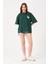 Owut Kadın Bisiklet Yaka Baskı Detaylı Oversize T-Shirt 1