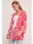 Kadın Nar Beyaz Puantiyeli Örme Kimono 5862 2