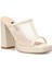 BELROSE 4FX NUDE Kadın Topuklu Terlik 2