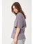 Owut Kadın Bisiklet Yaka Kedi Detay Baskılı Oversize T-Shirt 3