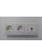 Meridian Beyaz 3'lü Set Tv Uydu Prizi (F Konnektör)+Topraklı Priz+Topraklı Priz 1