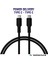 Coral Type C-C, 150 Cm, 60 Watt Power Delivery, Siyah Kablo + Siyah/Siyah Uçlar 1