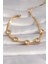 316L Çelik Gold Renk Zirkon Taşlı Italyan Zincir Model Kadın Bileklik - EBJ240510W23964 1