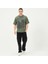 Erkek Baskı Detaylı Oversize T-Shirt 1