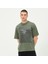 Erkek Baskı Detaylı Oversize T-Shirt 2
