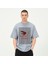 Erkek Baskı Detaylı Oversize T-Shirt 3