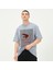 Erkek Baskı Detaylı Oversize T-Shirt 4