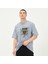 Owut Collection Erkek Ejder  Baskı Detaylı Oversize T-Shirt 1