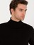 Erkek Siyah Slim Fit Balıkçı Yaka Basic Triko Kazak 50257385-VR046 2