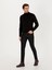 Erkek Siyah Slim Fit Balıkçı Yaka Basic Triko Kazak 50257385-VR046 5