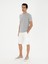 Erkek Beyaz Slim Fit Kargo Cepli Şort 50284605-VR013 3