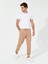 Erkek Bej Slim Fit Lastikli Paça Triko Pantolon 50260369-VR011 1