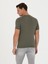 Erkek Haki Slim Fit Bisiklet Yaka Triko T-Shirt 50267842-VR027 5