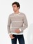 Erkek Bej Slim Fit Bisiklet Yaka Triko Kazak 50258829-VR011 2