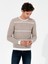 Erkek Bej Slim Fit Bisiklet Yaka Triko Kazak 50258829-VR011 3