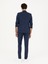 Erkek Lacivert Slim Fit Yün Keten Karışımlı Takım Elbise 50284845-VR033 5