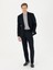 Erkek Lacivert Slim Fit Yün Karışımlı Kumaş Pantolon 50273665-VR033 1