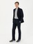 Erkek Lacivert Slim Fit Yün Karışımlı Kumaş Pantolon 50273665-VR033 3