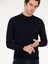 Erkek Lacivert Regular Fit Çeyrek Balıkçı Yaka Basic Triko Kazak 50257271-VR033 2