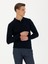 Erkek Lacivert Slim Fit Polo Yaka Basic Triko Kazak 50270169-VR033 3