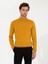Erkek Sarı Slim Fit Yarım Balıkçı Basic Triko Kazak 50257711-VR044 4