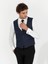 Erkek Lacivert Slim Fit Yelek 50260062-VR033 3