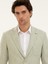 Erkek Çağla Yeşili Slim Fit Yün İpek Karışımlı Ceket 50284564-VR016 2