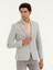 Erkek Açık Gri Slim Fit Yün Keten Karışımlı Ceket 50284564-VR001 1