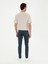 Erkek Koyu Lacivert Slim Fit Pamuk Karışımlı Jean Pantolon 50284448-VR100 4