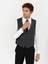 Erkek Antrasit Slim Fit Yelek 50260062-VR006 1