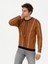 Erkek Açık Kahverengi Slim Fit Bisiklet Yaka Triko Kazak 50259623-VR002 2