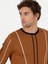 Erkek Açık Kahverengi Slim Fit Bisiklet Yaka Triko Kazak 50259623-VR002 4