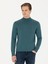 Erkek Petrol Slim Fit Yarım Balıkçı Basic Triko Kazak 50270170-VR102 1