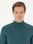 Erkek Petrol Slim Fit Yarım Balıkçı Basic Triko Kazak 50270170-VR102 2
