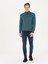 Erkek Petrol Slim Fit Yarım Balıkçı Basic Triko Kazak 50270170-VR102 4
