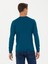 Erkek Petrol Slim Fit Bisiklet Yaka Triko Kazak 50270174-VR102 5