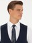 Erkek Lacivert Slim Fit Yün Karışımlı Çizgili Klasik Yelek 50270155-VR033 4