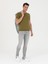 Erkek Çağla Yeşili Slim Fit Bisiklet Yaka Triko T-Shirt 50267842-VR016 3