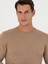 Erkek Camel Slim Fit Bisiklet Yaka Triko Kazak 50270174-VR015 2