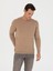 Erkek Camel Slim Fit Bisiklet Yaka Triko Kazak 50270174-VR015 3