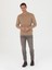 Erkek Camel Slim Fit Bisiklet Yaka Triko Kazak 50270174-VR015 4