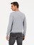 Erkek Gri Slim Fit Bisiklet Yaka Triko Kazak 50259268-VR024 5