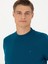 Erkek Petrol Slim Fit Çeyrek Balıkçı Yaka Triko Kazak 50276521-VR102 2
